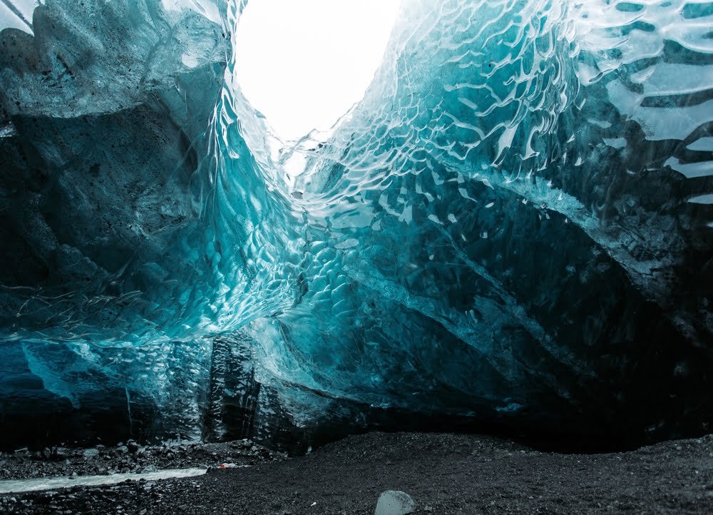 Glacial Journey - Immerse yourself in the Frozen Beauty of this Unique Capture
