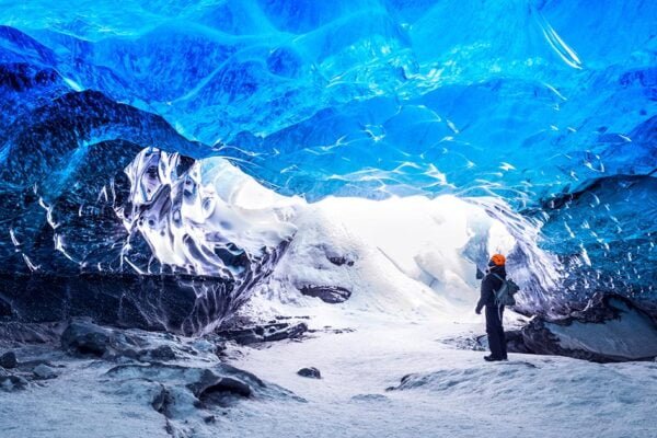 Female in Ice Cave