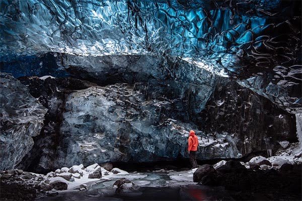 Glacier, Ice cave, Iceland image