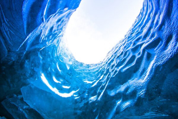 Ice Cave, natural phenomena formed in glaciers during winter by water running through or under the glacier and new caves are formed every year in Vatnajokull glacier, Iceland